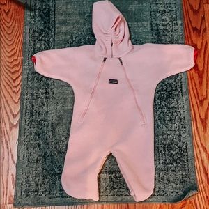 Patagonia fleece baby bunting